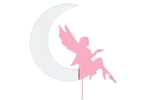 Personalized Wooden Fairy Nursery Lamp & Night Light