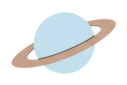 Personalized Wooden Planet Nursery Lamp & Night Light