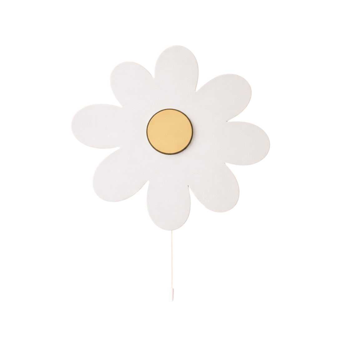 Personalized Wooden Flower Nursery Lamp & Night Light