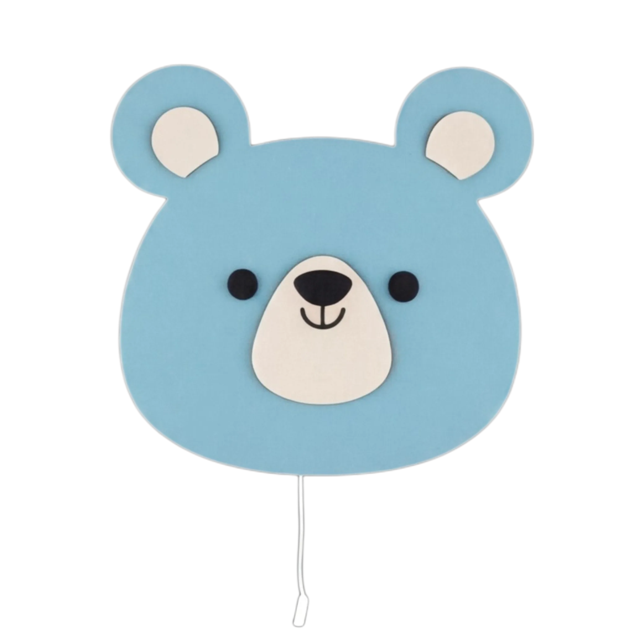 Personalized Wooden Teddy Bear Classic Nursery Lamp & Night Light
