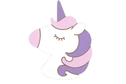 Personalized Wooden Unicorn Head Nursery Lamp & Night Light