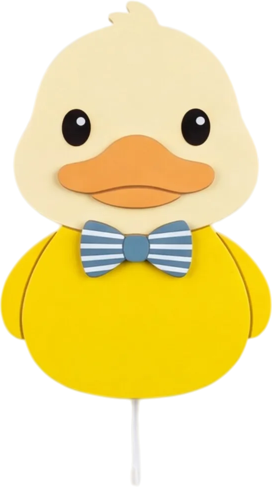 Personalized Wooden Duck Nursery Lamp & Night Light