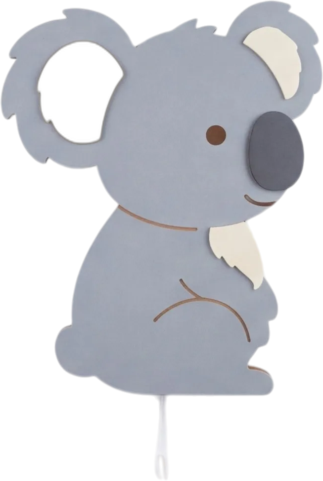 Personalized Wooden Koala Bear Nursery Lamp & Night Light