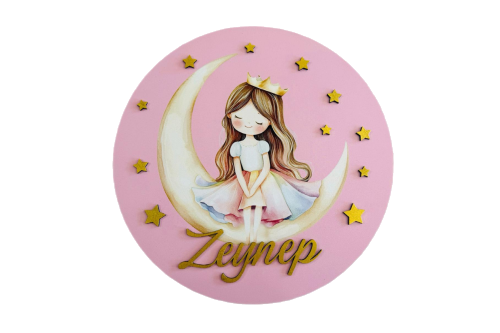 Personalized Princess Wooden Door Sign