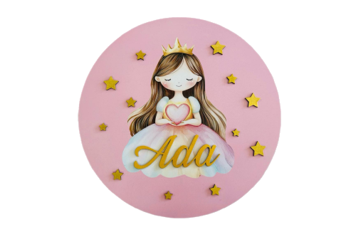 Personalized Single Princess Door Sign